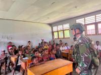TNI Tanamkan Wawasan Kebangsaan Melalui Program Papua Pintar